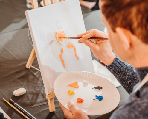 Creatieve workshop naaktschilderen bij Paaldansstudio & Dance Centre - Ontdek je artistieke kant met onze unieke ervaring!